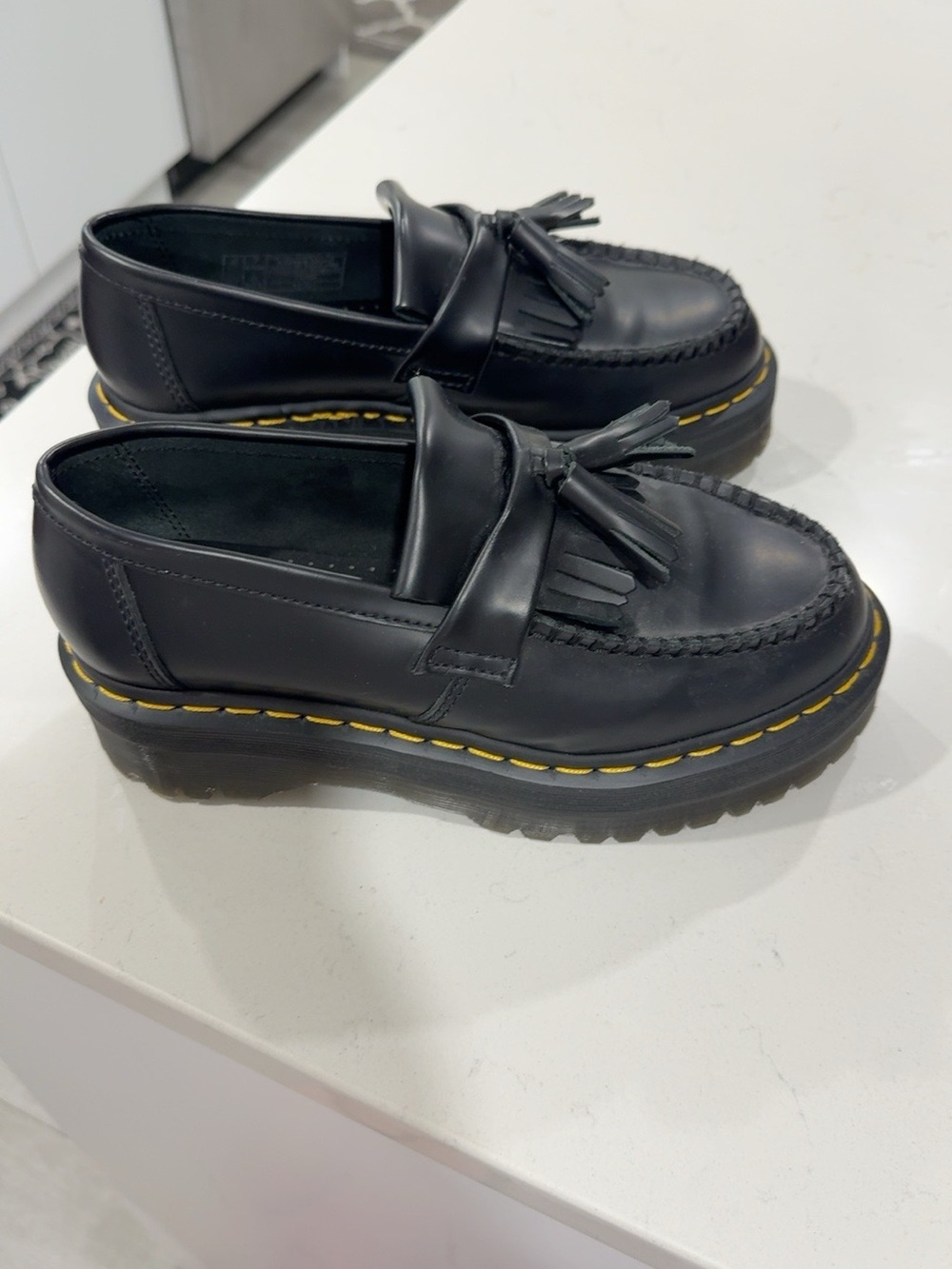 NEW Black Platform Tassel Dr Martin